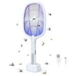 Raquette Anti-Moustique Électrique Rechargeable 2-en-1 (M4)