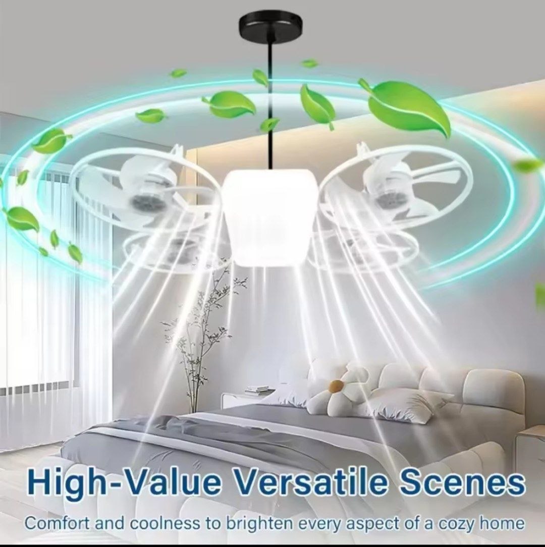 5868646088263273762_121 Ventilateur de plafond avec éclairage - الصورة 1